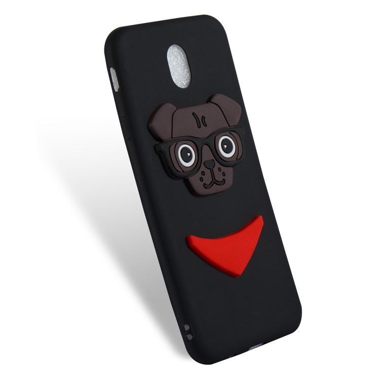 Lovely 3D Dog Pattern TPU Case for Samsung Galaxy J7 Pro (2017) / J7 (2017) EU Version - Black-6