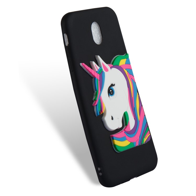 Lovely 3D Unicorn Pattern TPU Case for Samsung Galaxy J7 Pro (2017) / J7 (2017) EU Version - Black-6