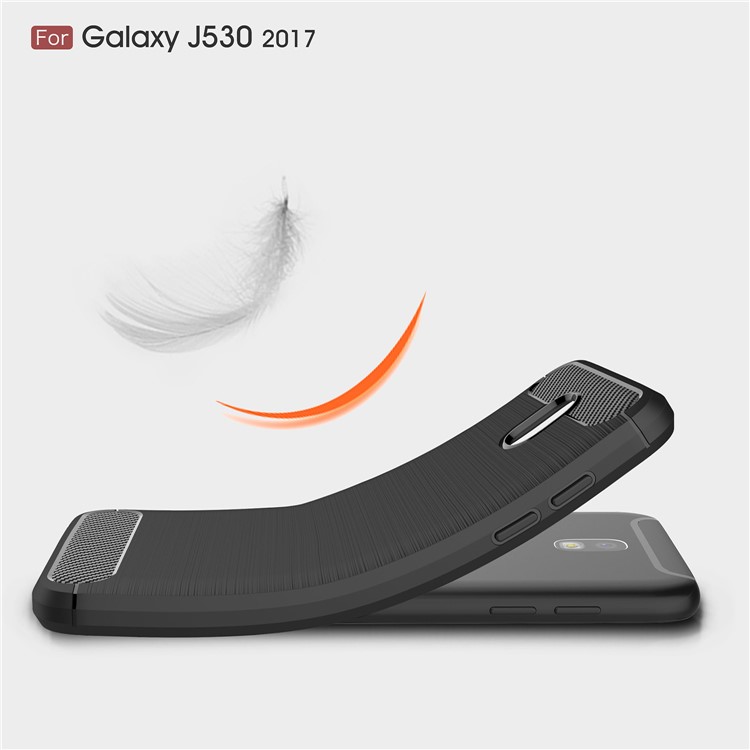 50Pcs/Set Carbon Fibre Brushed TPU Cases for Samsung Galaxy J5 (2017) EU Version - Black-7