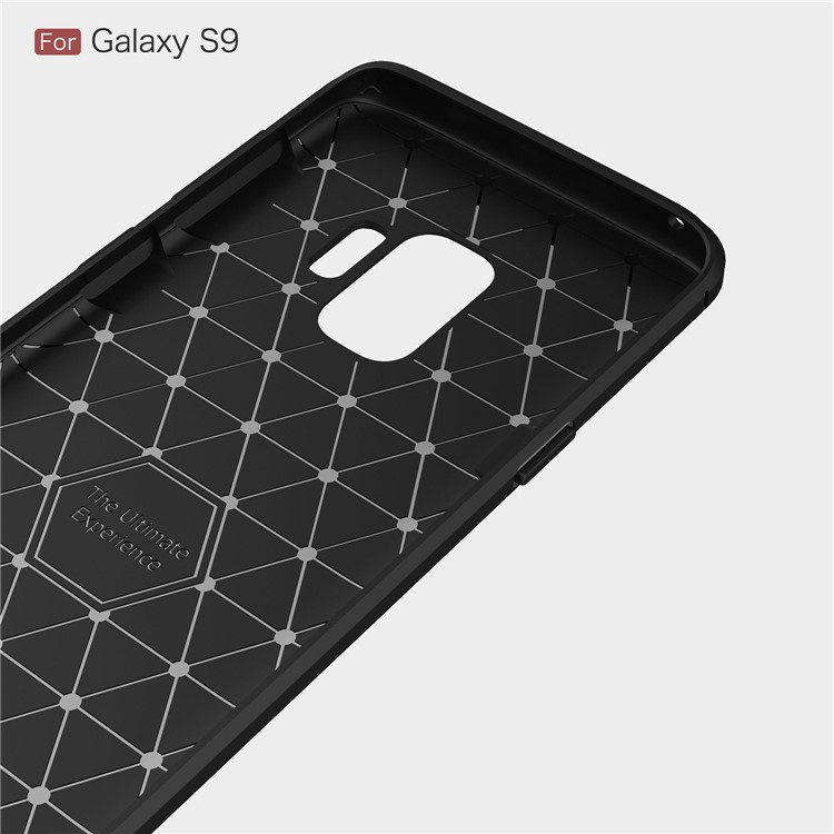 50Pcs/Set Carbon Fiber Texture Brushed TPU Case for Samsung Galaxy S9 G960 - Black-5