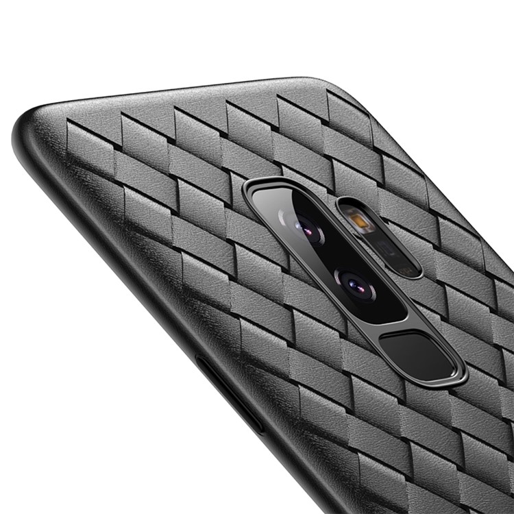BASEUS BV Woven Texture Soft TPU Phone Casing for Samsung Galaxy S9+ SM-G965 - Black-5