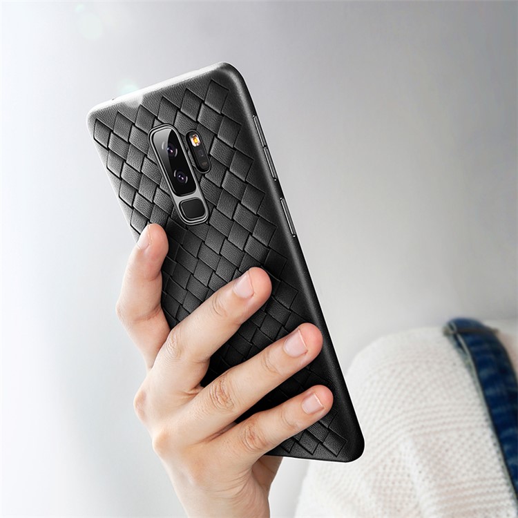 BASEUS BV Woven Texture Soft TPU Phone Casing for Samsung Galaxy S9+ SM-G965 - Black-6