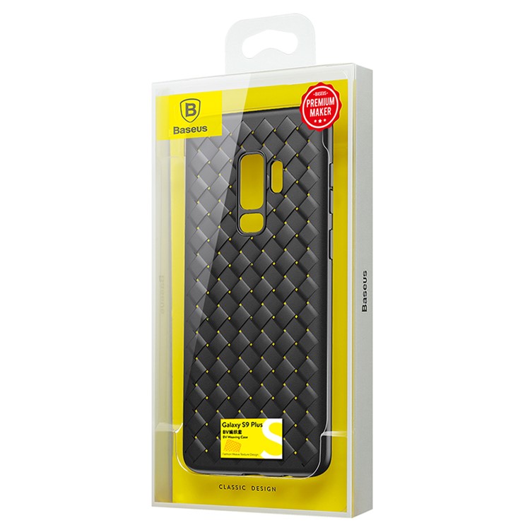BASEUS BV Woven Texture Soft TPU Phone Casing for Samsung Galaxy S9+ SM-G965 - Black-7