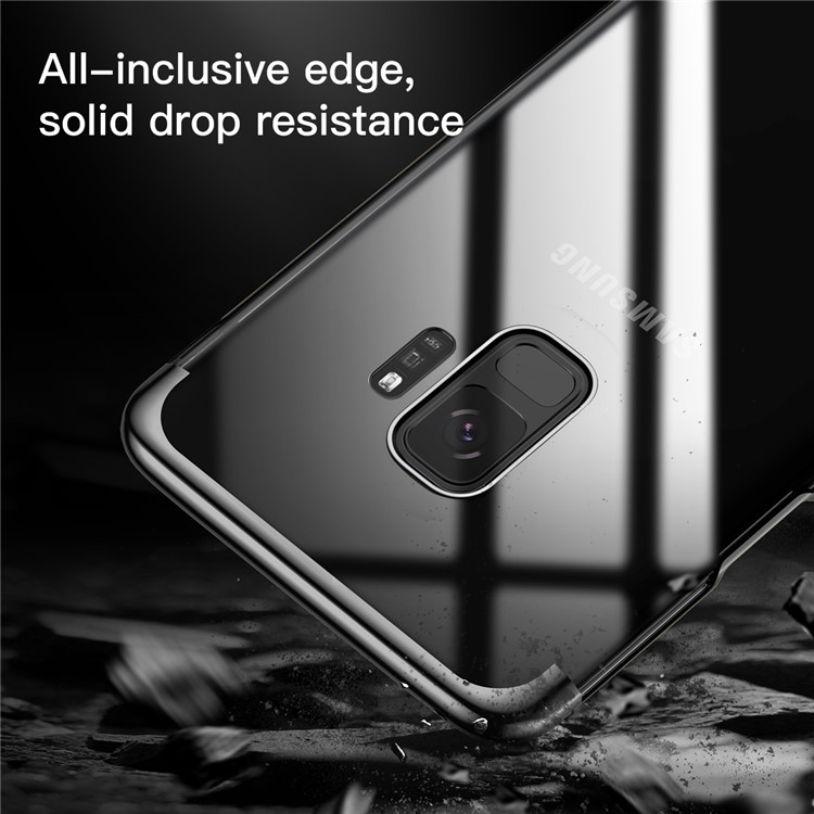 BASEUS Glitter Series Plated PC Hard Phone Case for Samsung Galaxy S9 G960 - Black-10