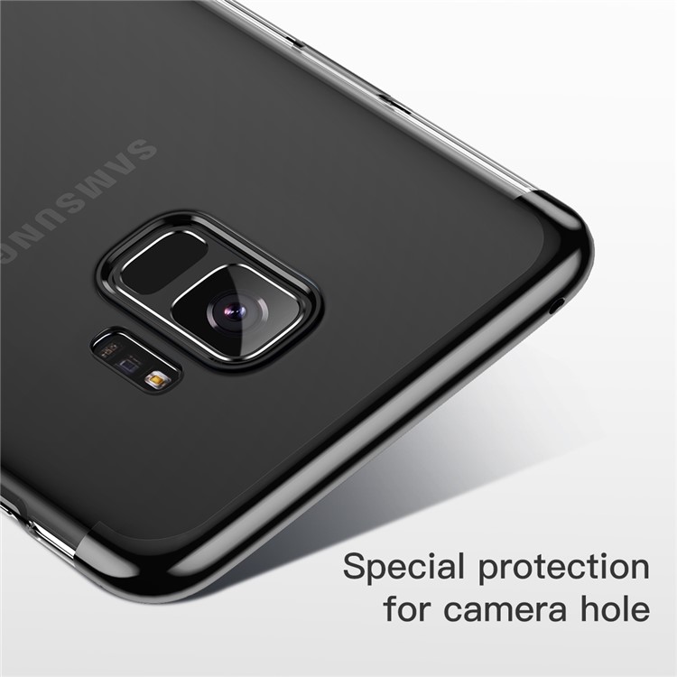 BASEUS Glitter Series Plated PC Hard Phone Case for Samsung Galaxy S9 G960 - Black-11