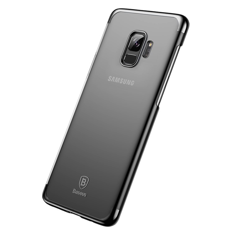 BASEUS Glitter Series Plated PC Hard Phone Case for Samsung Galaxy S9 G960 - Black-3