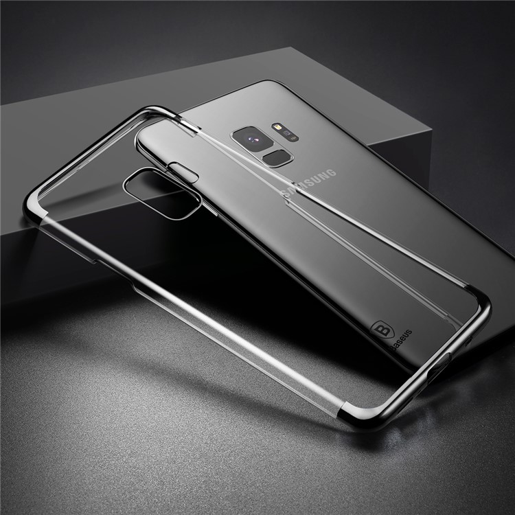 BASEUS Glitter Series Plated PC Hard Phone Case for Samsung Galaxy S9 G960 - Black-7