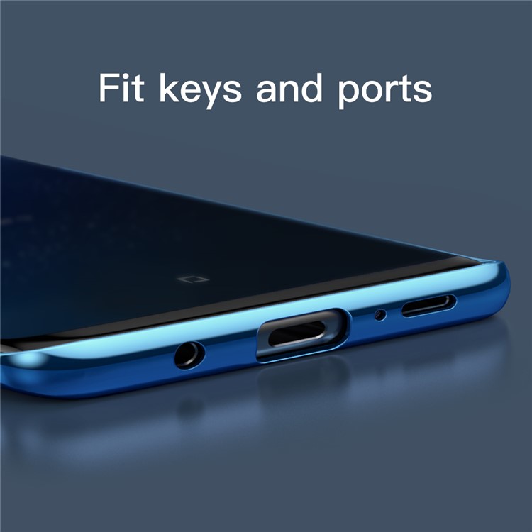 BASEUS Glitter Series Plateó La Cubierta Móvil Dura De La PC Para Samsung Galaxy S9 G960 - Azul-14