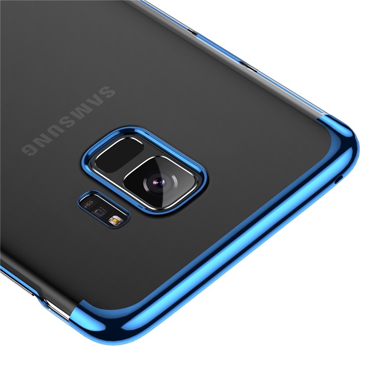 BASEUS Glitter Series Plateó La Cubierta Móvil Dura De La PC Para Samsung Galaxy S9 G960 - Azul-4