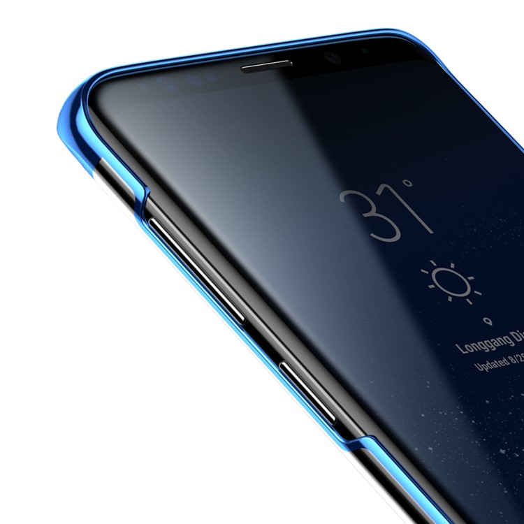 BASEUS Glitter Series Plateó La Cubierta Móvil Dura De La PC Para Samsung Galaxy S9 G960 - Azul-5