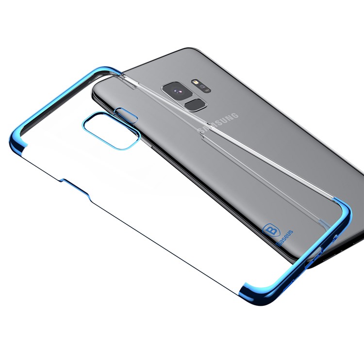 BASEUS Glitter Series Plateó La Cubierta Móvil Dura De La PC Para Samsung Galaxy S9 G960 - Azul-6
