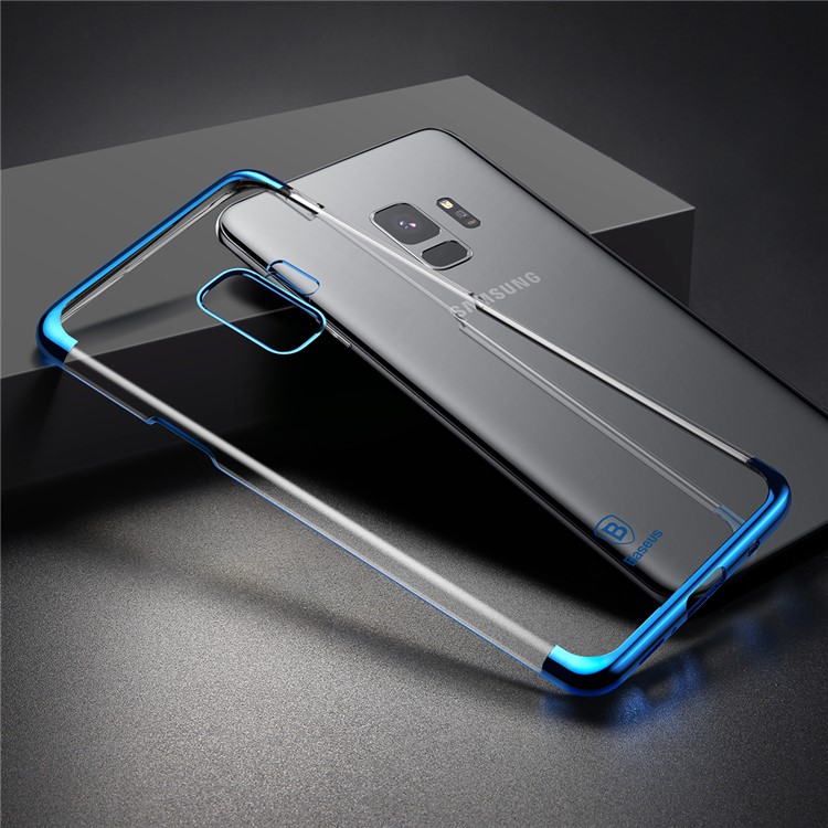 BASEUS Glitter Series Plateó La Cubierta Móvil Dura De La PC Para Samsung Galaxy S9 G960 - Azul-7