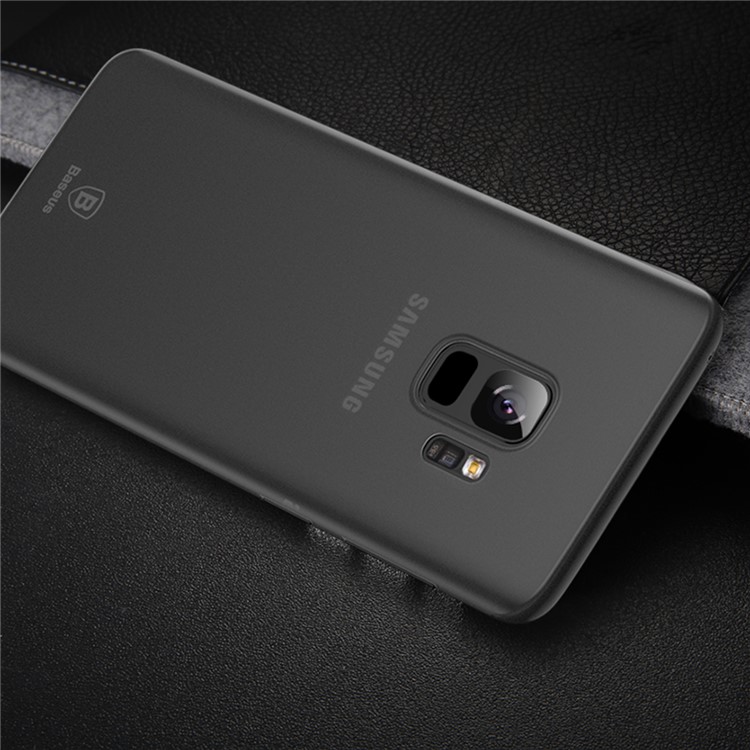 BASEUS Ultradünne Matte PP Handyhülle Für Samsung Galaxy S9 G960 - Transparent Schwarz-11