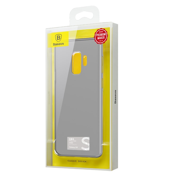 BASEUS Ultradünne Matte PP Handyhülle Für Samsung Galaxy S9 G960 - Transparent Schwarz-12
