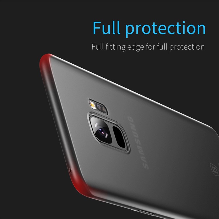 BASEUS Ultradünne Matte PP Handyhülle Für Samsung Galaxy S9 G960 - Transparent Schwarz-4