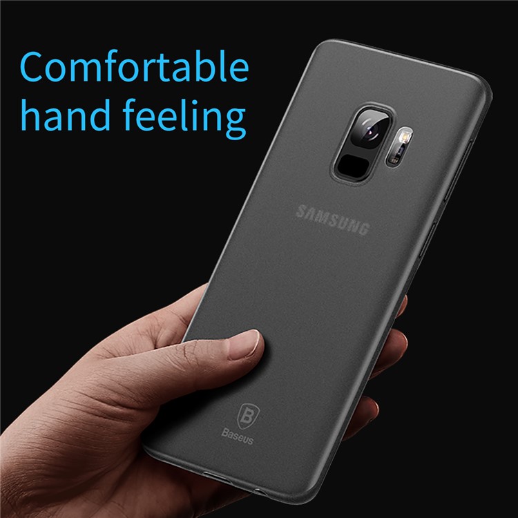 BASEUS Ultradünne Matte PP Handyhülle Für Samsung Galaxy S9 G960 - Transparent Schwarz-5