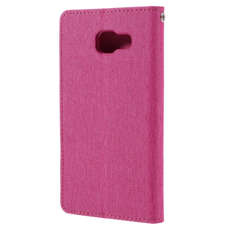 MERCURY GOOSPERY Canvas Leather Phone Case for Samsung Galaxy A5 SM-A510F (2016) - Rose-2