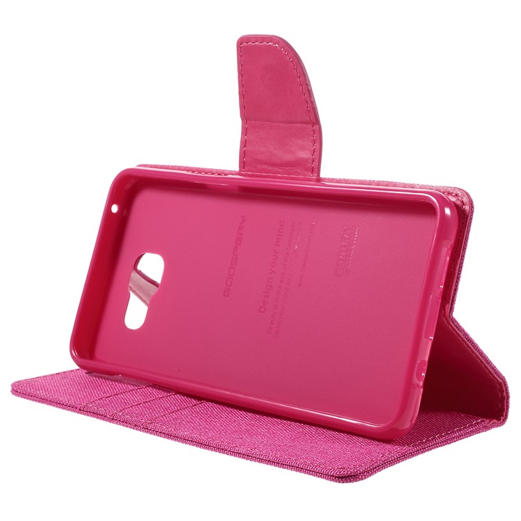 MERCURY GOOSPERY Canvas Leather Phone Case for Samsung Galaxy A5 SM-A510F (2016) - Rose-4