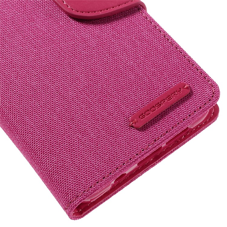 MERCURY GOOSPERY Canvas Leather Phone Case for Samsung Galaxy A5 SM-A510F (2016) - Rose-8