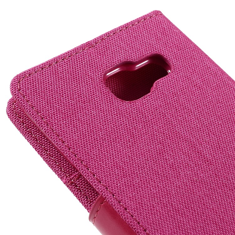 MERCURY GOOSPERY Canvas Leather Phone Case for Samsung Galaxy A5 SM-A510F (2016) - Rose-9