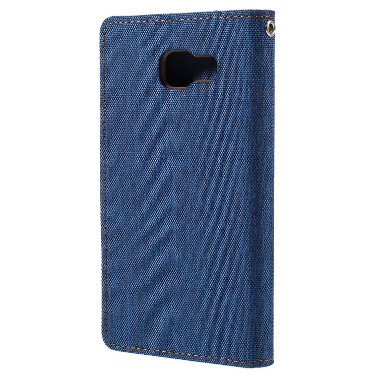 MERCURY GOOSPERY Canvas Leather Wallet Case for Samsung Galaxy A5 SM-A510F (2016) - Baby Blue-2