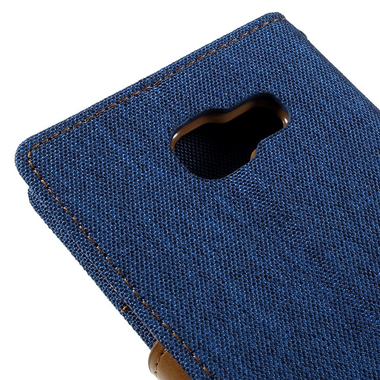MERCURY GOOSPERY Canvas Leather Wallet Case for Samsung Galaxy A5 SM-A510F (2016) - Baby Blue-8