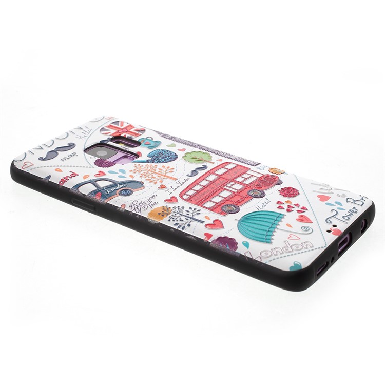 For Samsung Galaxy S9 G960 Embossed TPU Case Shell - Cartoon Pattern-3