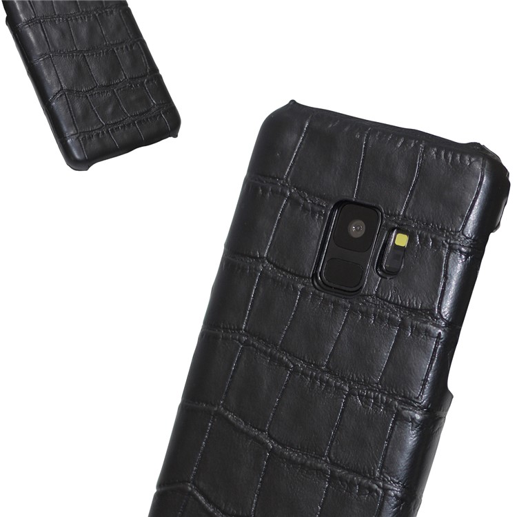 Crocodile Skin Leather Coated Hard PC Case for Samsung Galaxy S9 SM-G960-3