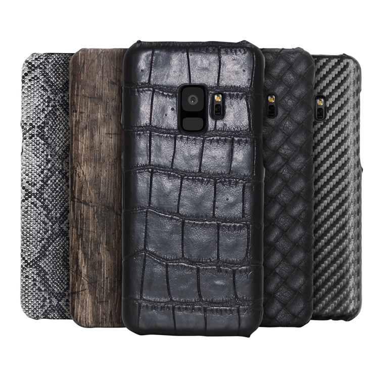 Crocodile Skin Leather Coated Hard PC Case for Samsung Galaxy S9 SM-G960-5