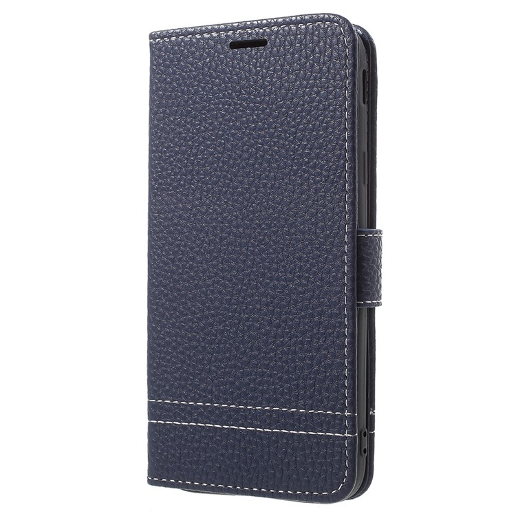 Litchi Texture Wallet Leather Mobile Cover for Samsung Galaxy J5 (2017) EU Version / J5 Pro (2017) - Dark Blue-2