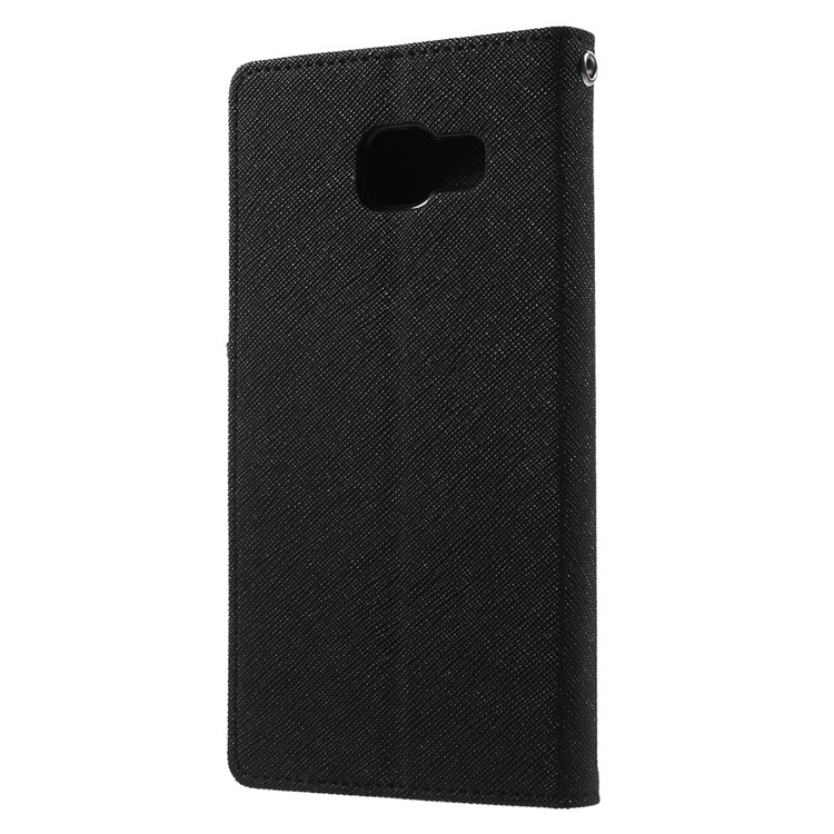 MERCURY GOOSPERY Leather Wallet Case for Samsung Galaxy A5 SM-A510F (2016) - Black-2