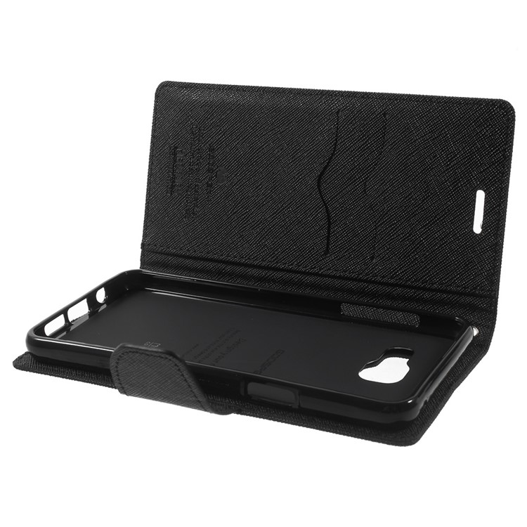 MERCURY GOOSPERY Leather Wallet Case for Samsung Galaxy A5 SM-A510F (2016) - Black-5