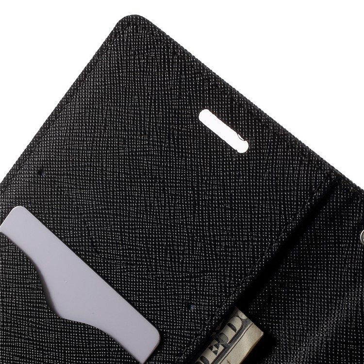 MERCURY GOOSPERY Leather Wallet Case for Samsung Galaxy A5 SM-A510F (2016) - Black-6