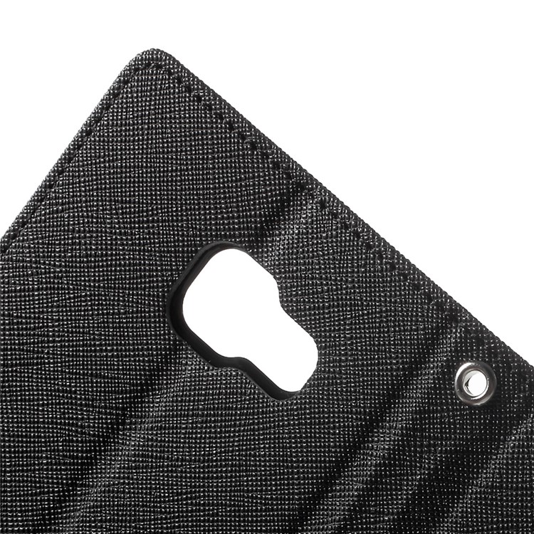 MERCURY GOOSPERY Leather Wallet Case for Samsung Galaxy A5 SM-A510F (2016) - Black-7