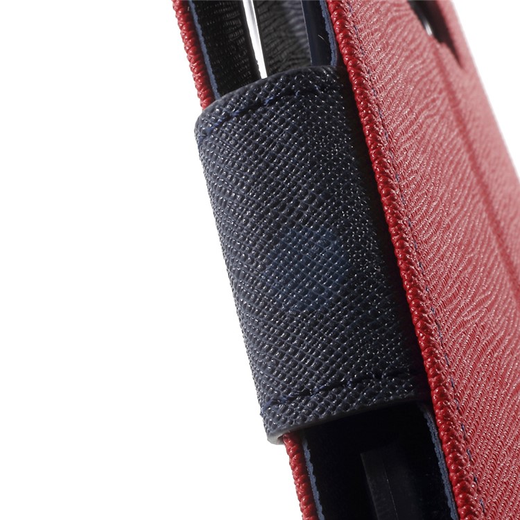 MERCURY GOOSPERY Leather Wallet Cover for Samsung Galaxy A5 SM-A510F (2016) - Red-7
