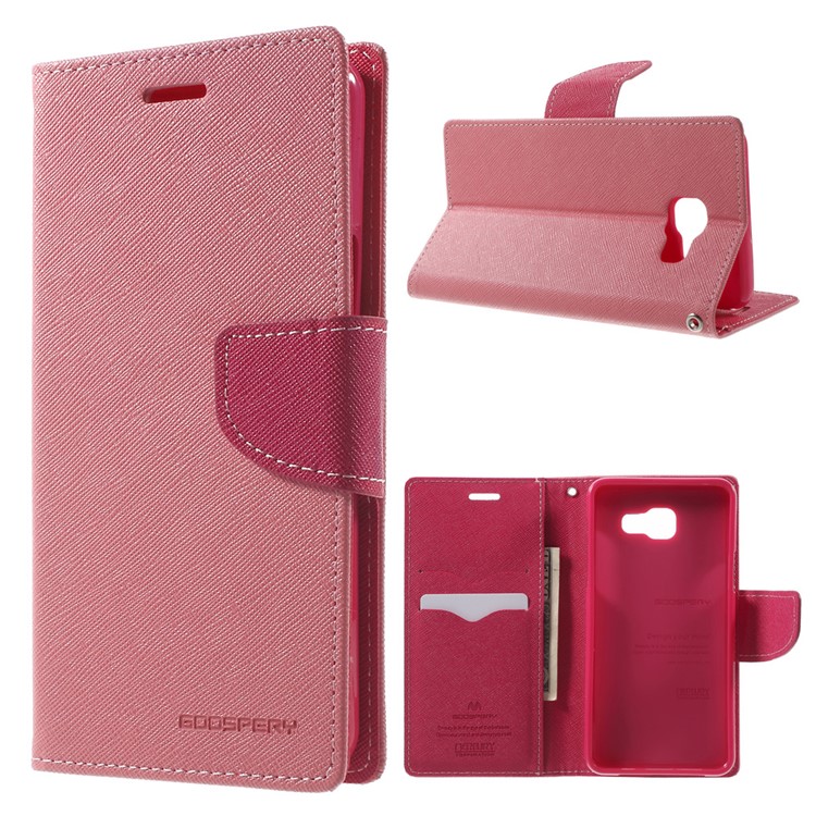 

MERCURY GOOSPERY Leather Wallet Cover Case for Samsung Galaxy A5 SM-A510F (2016) - Pink