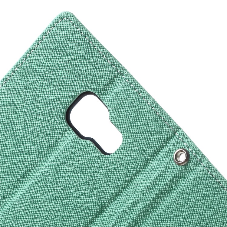 MERCURY GOOSPERY Phone Leather Wallet Case for Samsung Galaxy A5 SM-A510F (2016) - Cyan-7