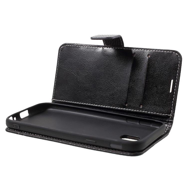 Litchi Texture Wallet Leather Flip Case for Samsung Galaxy J3 (2017) EU Version / J3 Pro (2017) - Black-6