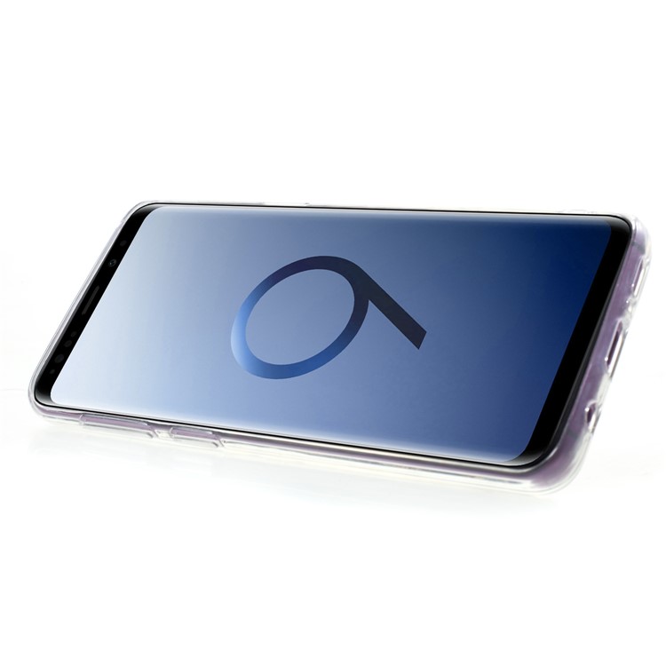 Mirror-like Surface TPU Phone Case with Ring Kickstand for Samsung Galaxy S9 G960 - Black-4