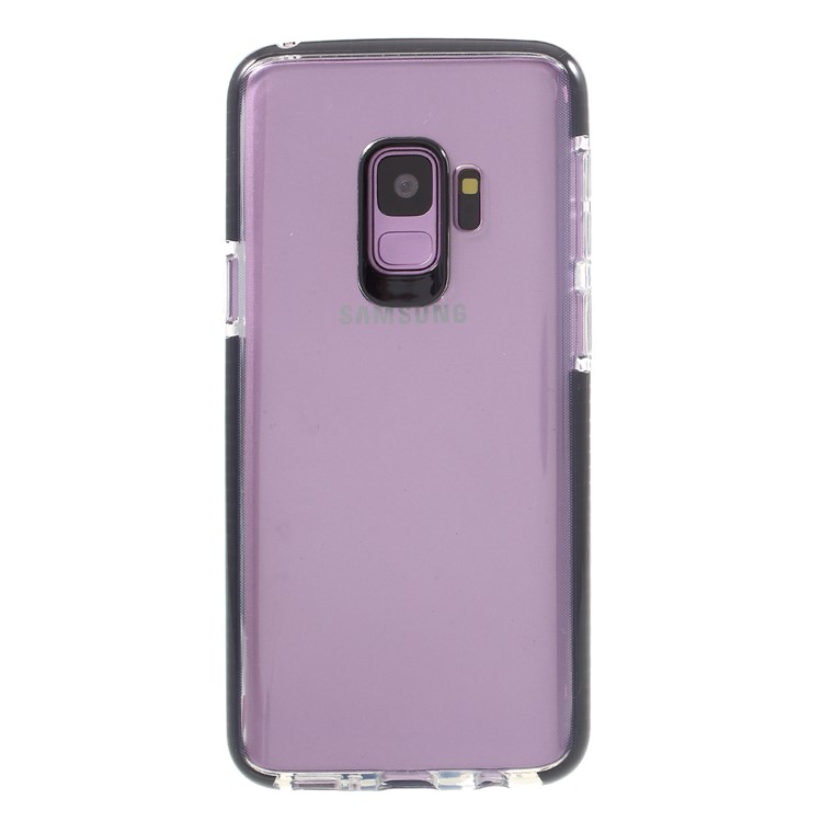 Clear TPU + PC Back Phone Case for Samsung Galaxy S9 G960 - Black-2