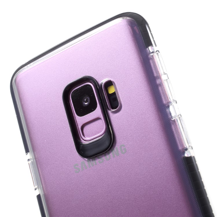 Clear TPU + PC Back Phone Case for Samsung Galaxy S9 G960 - Black-4