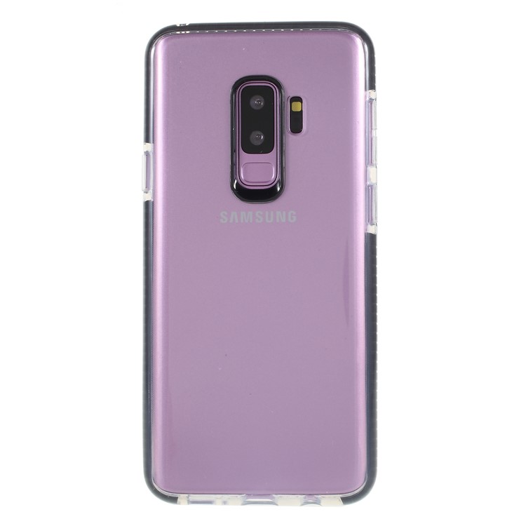 Clear TPU + PC Back Phone Case for Samsung Galaxy S9 Plus G965 - Black-2