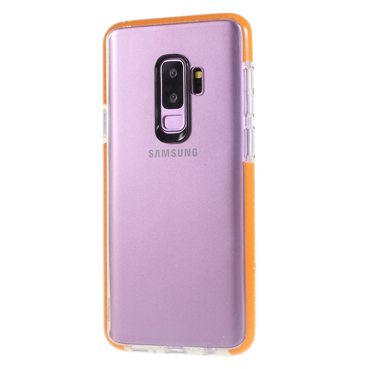 Clear TPU + PC Back Protective Case for Samsung Galaxy S9 Plus G965 - Orange-3