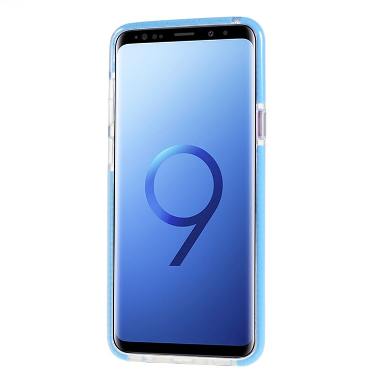 Clear TPU + PC Back Mobile Phone Shell for Samsung Galaxy S9 Plus G965 - Blue-2