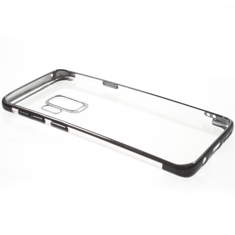 Electroplated Soft TPU Back Cover for Samsung Galaxy S9 G960 - Black-7