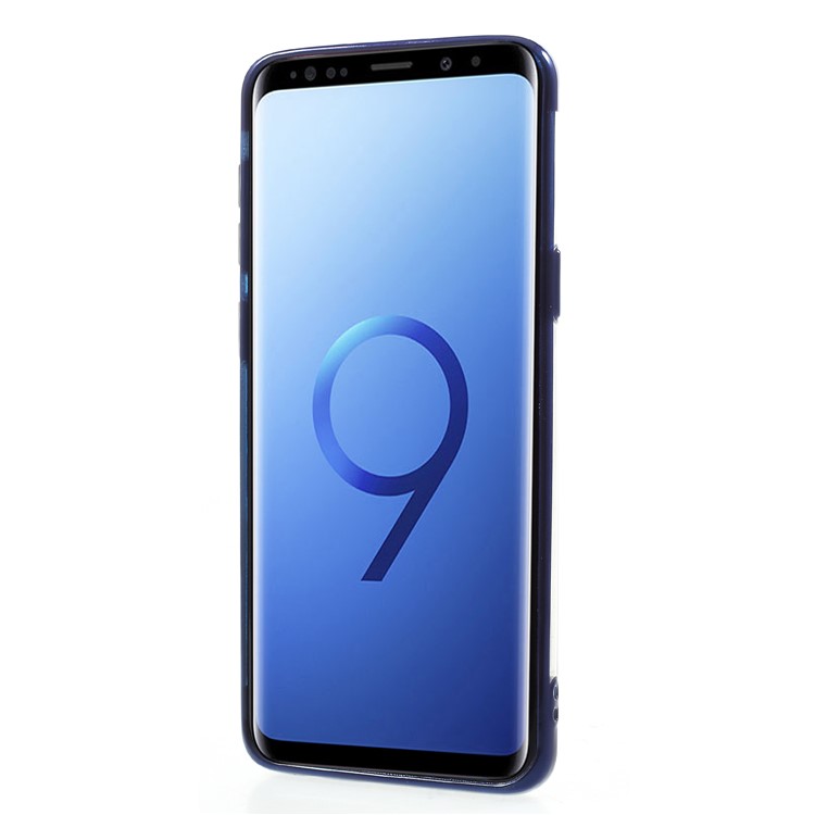 Electroplated Soft TPU Back Case Accessory for Samsung Galaxy S9 G960 - Blue-2