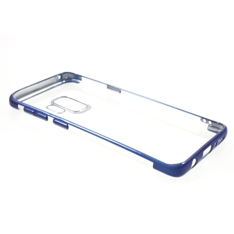 Electroplated Soft TPU Back Case Accessory for Samsung Galaxy S9 G960 - Blue-5