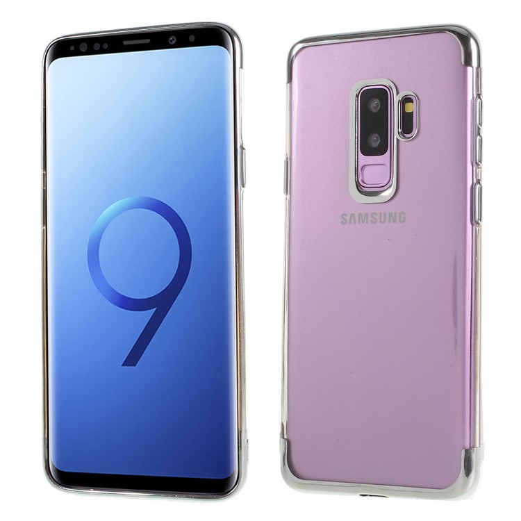 

Гальванические Края Корпус Задней Панели TPU Для Галактики Samsung S9 Plus SM-G965 - Черный