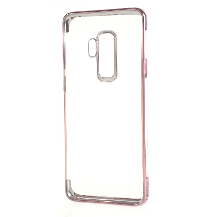 Electroplating Edges TPU Back Shell for Samsung Galaxy S9 Plus SM-G965 - Rose Gold-4