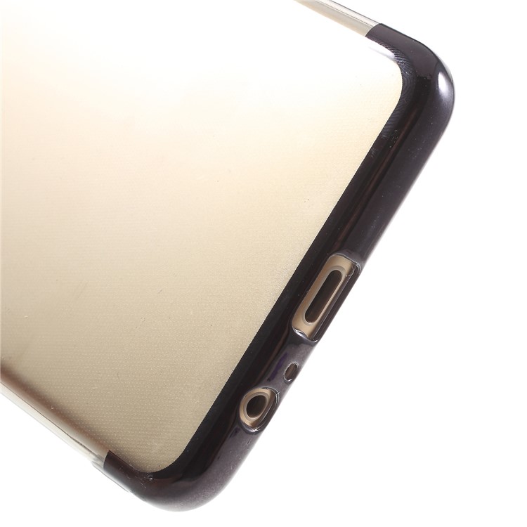 Electroplating Edges TPU Gel Cover for Samsung Galaxy A8 (2018) - Black-5